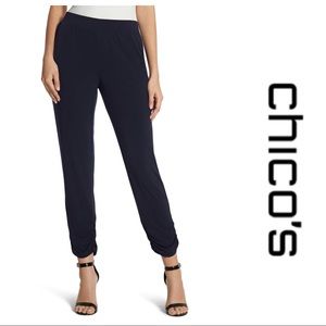 Chico's Ankle Cropped Pants Versatile Style (2 Pairs) Black and Blue